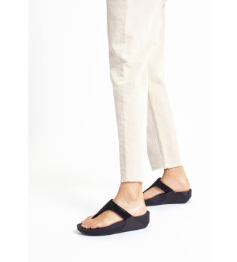 Fitflop Sandalias Lulu Crystal negro