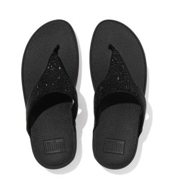 Fitflop Sandalias Lulu Crystal negro