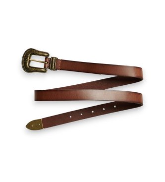 Superdry Cinto Western castanho