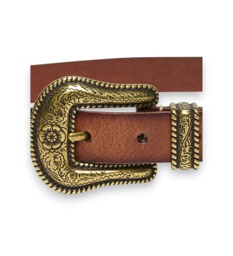 Superdry Cinto Western castanho