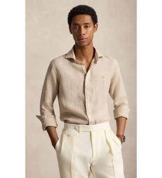 Polo Ralph Lauren Camisa de lino Custom Fit beige