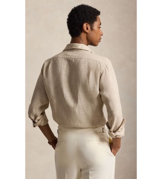 Polo Ralph Lauren Camisa de lino Custom Fit beige