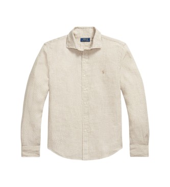 Polo Ralph Lauren Camisa de lino Custom Fit beige