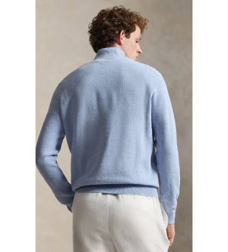 Polo Ralph Lauren Maglione in maglia piqué e cotone blu