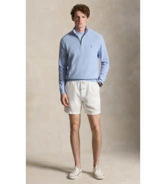 Polo Ralph Lauren Maglione in maglia piqué e cotone blu