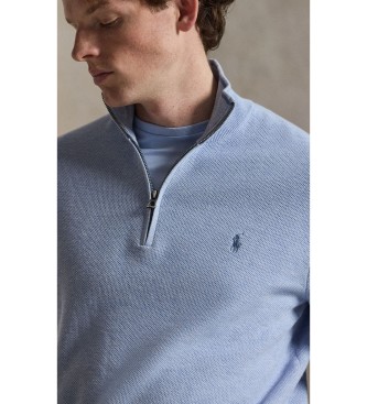 Polo Ralph Lauren Maglione in maglia piqué e cotone blu