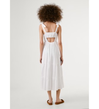 Pepe Jeans Vestido Larieta blanco
