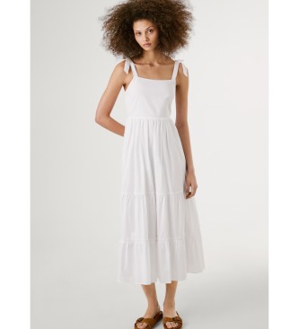 Pepe Jeans Vestido Larieta blanco