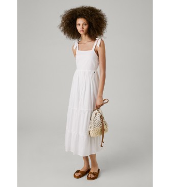 Pepe Jeans Vestido Larieta blanco