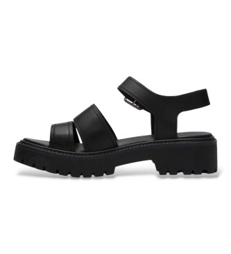 Timberland Sandálias de Pele com plataforma e tira traseira Stone Street preto