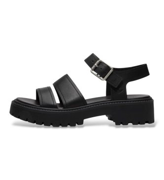 Timberland Sandálias de Pele com plataforma e tira traseira Stone Street preto