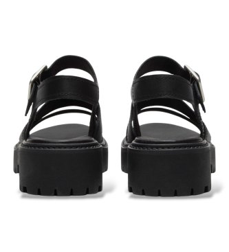 Timberland Sandálias de Pele com plataforma e tira traseira Stone Street preto