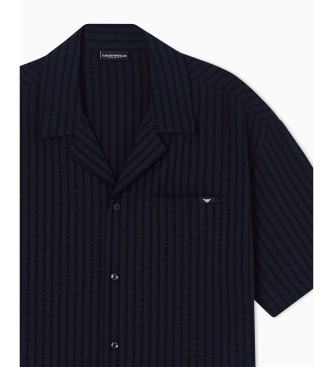 Emporio Armani Skjorta Out marinblå
