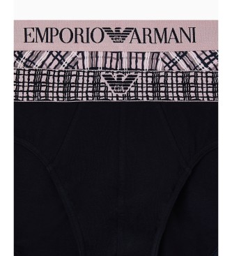 Emporio Armani Zestaw 2 majtek marki, kolor różowy, czarny