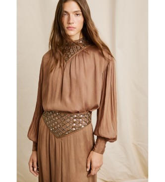 Pepe Jeans Blusa Mona marrone