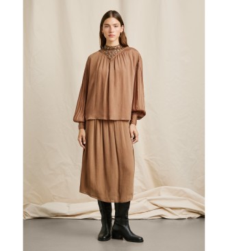 Pepe Jeans Blusa Mona marrone