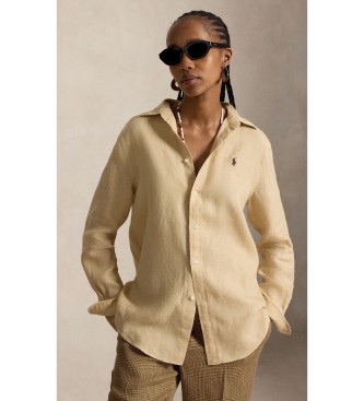 Polo Ralph Lauren Chemise en lin Classic Fit beige