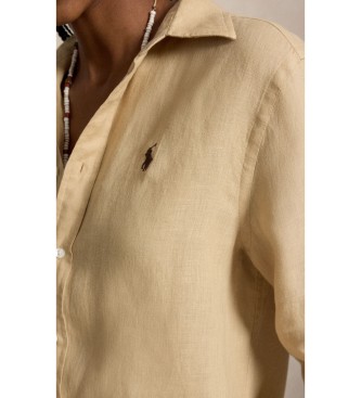Polo Ralph Lauren Chemise en lin Classic Fit beige