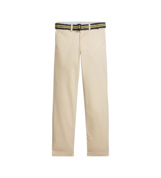 Polo Ralph Lauren Pantalón de sarga elástica Slim Fit beige
