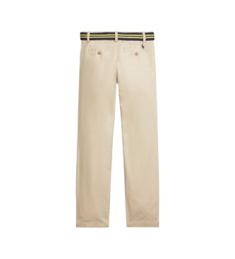 Polo Ralph Lauren Pantalón de sarga elástica Slim Fit beige
