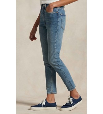 Polo Ralph Lauren Jeans de Tiro Alto Super Slim azul