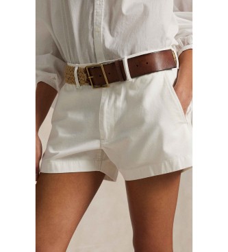 Polo Ralph Lauren Bele bombažne chino kratke hlače
