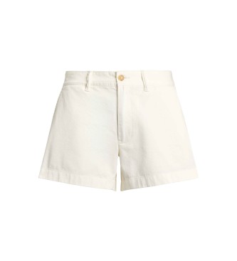 Polo Ralph Lauren Bele bombažne chino kratke hlače