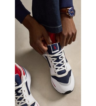 Polo Ralph Lauren Baskets Train 89 V2 avec empiècement en daim blanc