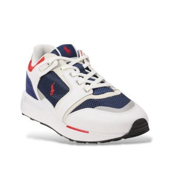 Polo Ralph Lauren Baskets Train 89 V2 avec empiècement en daim blanc