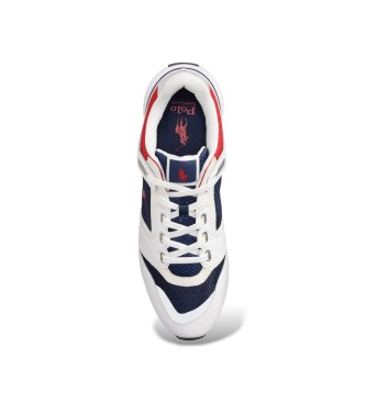 Polo Ralph Lauren Baskets Train 89 V2 avec empiècement en daim blanc