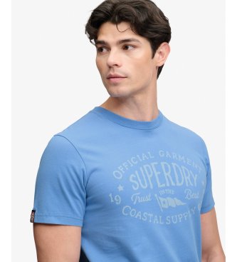 Superdry Lo-fi Dockside T-shirt i blå