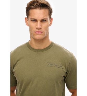 Superdry Maglietta grafica Utility Sport verde
