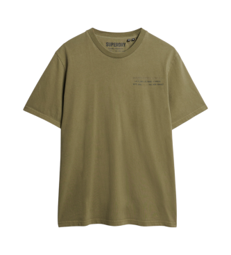 Superdry Maglietta grafica Utility Sport verde