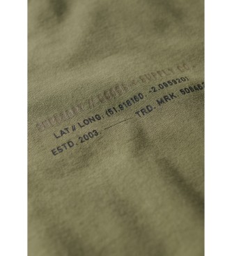 Superdry Maglietta grafica Utility Sport verde