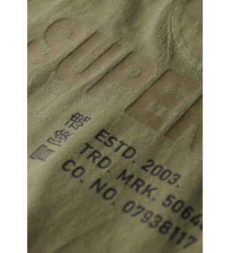 Superdry Maglietta grafica Utility Sport verde