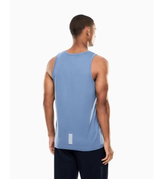 EA7 Core Identity Sleeveless T-Shirt Blue