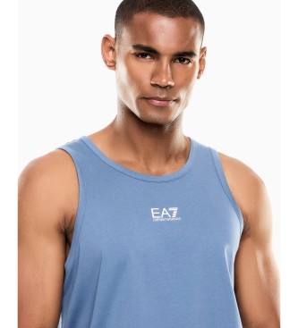EA7 Core Identity Sleeveless T-Shirt Blue