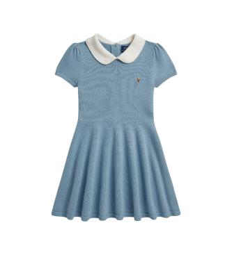 Polo Ralph Lauren Blue Cotton Knit Dress