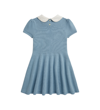 Polo Ralph Lauren Blue Cotton Knit Dress