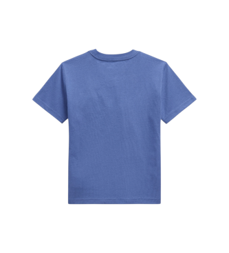 Polo Ralph Lauren T-shirt i strikket bomuld med lomme i blå