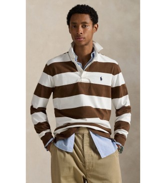 Polo Ralph Lauren Brown Iconic Rugby Shirt