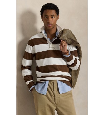 Polo Ralph Lauren Brown Iconic Rugby Shirt