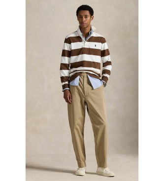 Polo Ralph Lauren Brown Iconic Rugby Shirt
