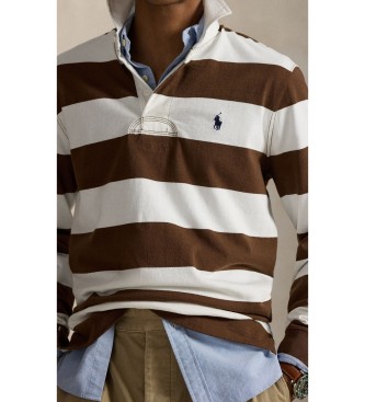 Polo Ralph Lauren Brown Iconic Rugby Shirt