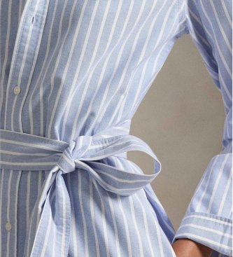 Polo Ralph Lauren Skjortekjole i bomuldsoxford blå