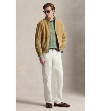 Polo Ralph Lauren Veste Charleton en daim beige