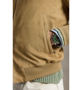 Polo Ralph Lauren Veste Charleton en daim beige