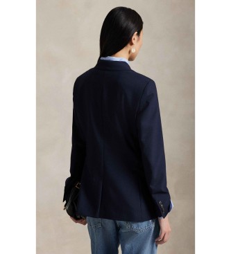 Polo Ralph Lauren Marineblauwe blazer van wol met elastaan