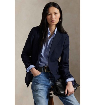 Polo Ralph Lauren Marineblauwe blazer van wol met elastaan