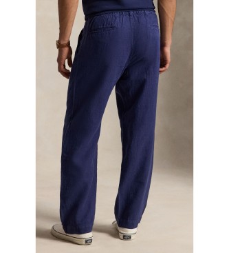 Polo Ralph Lauren Lateef Relaxed Fit navy linen trousers